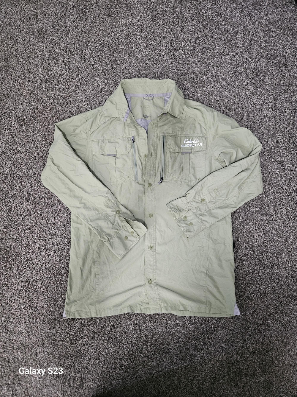 Cabela's Light Green Guidewear Lightweight Shirt Jacket
